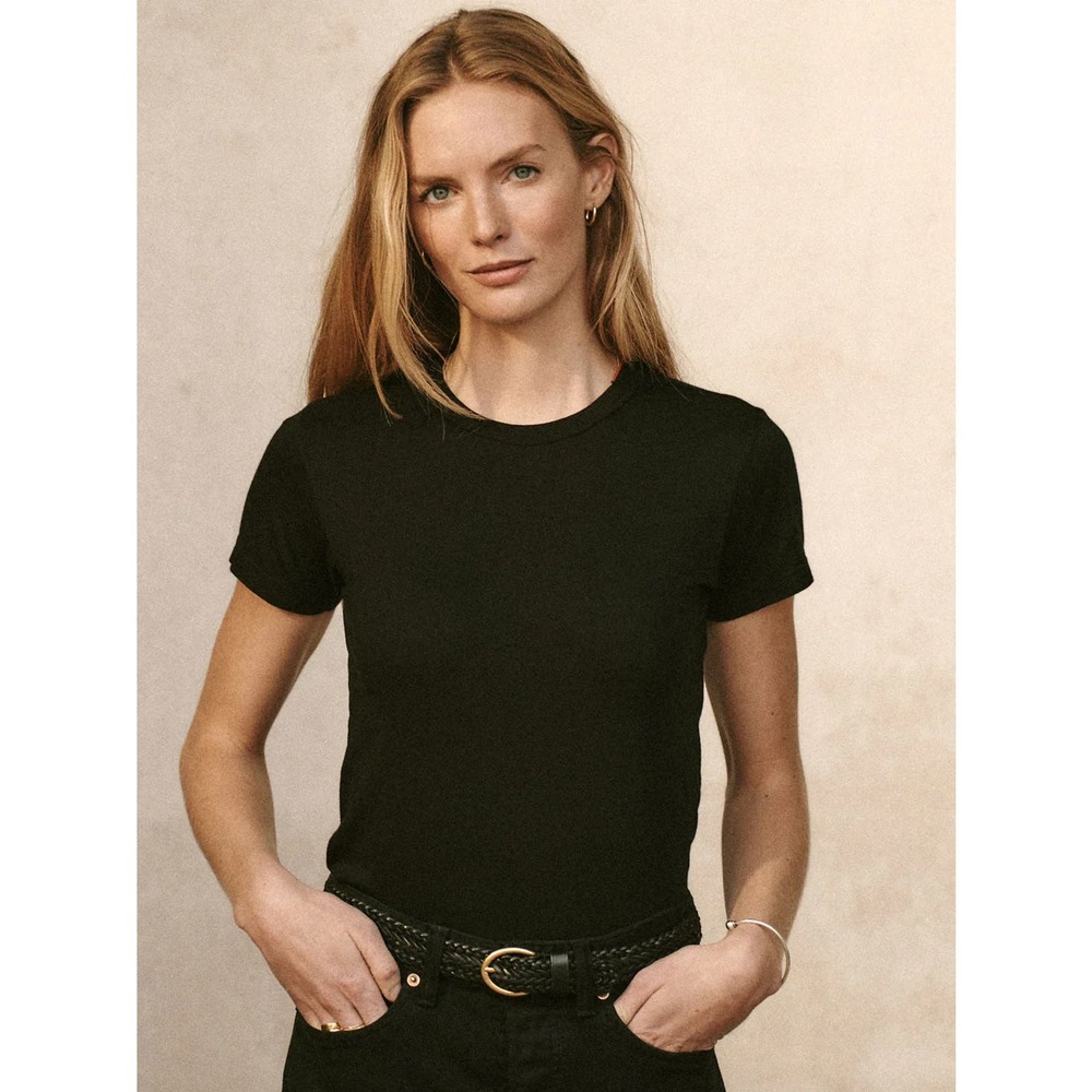 Buck Mason Women's Pima Cotton Slim Fit Crewneck Tshirt - Small